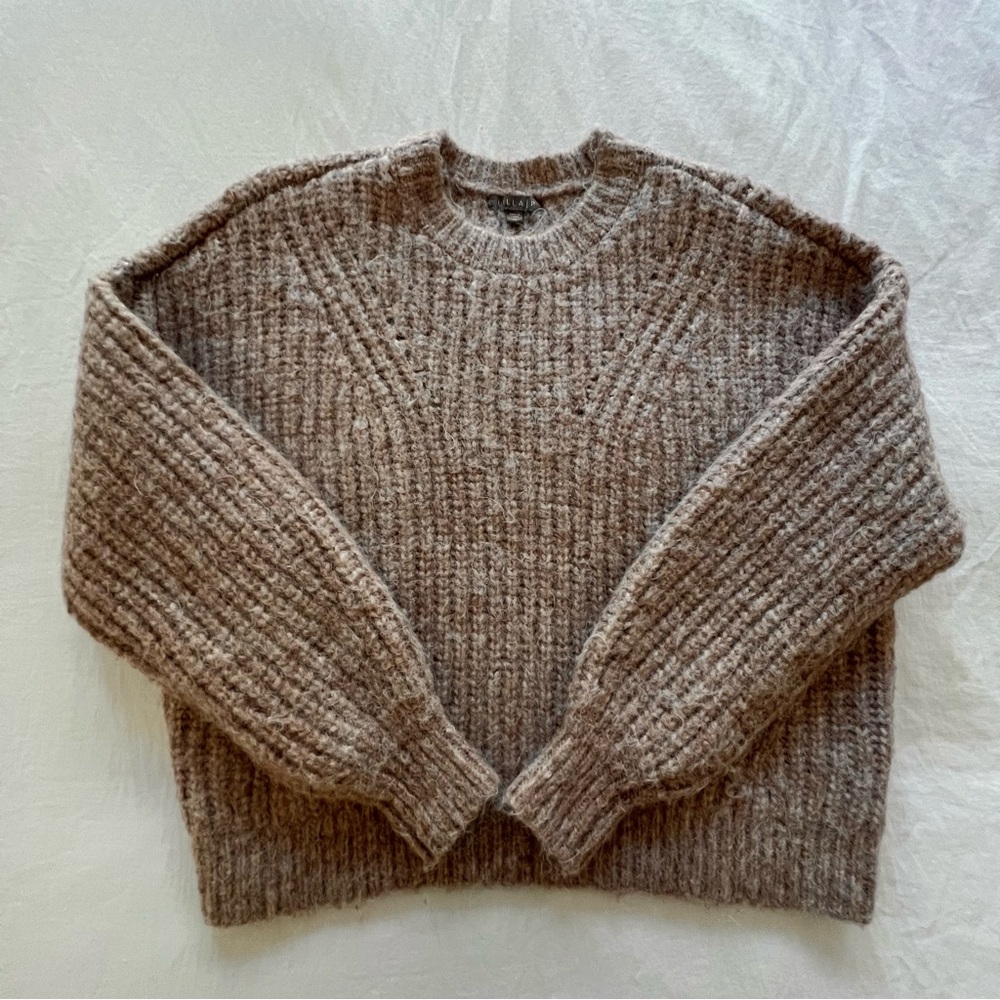 Lilla P Airspun Fluff Ribbed Pullover Sweater